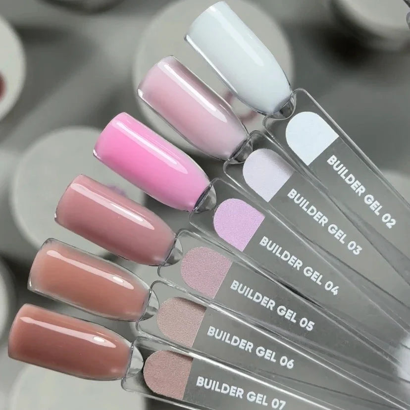 NAILSOFTHEDAY Builder Gel 03 — gel rosa suave para extensiones de uñas, 15ml-30 ml