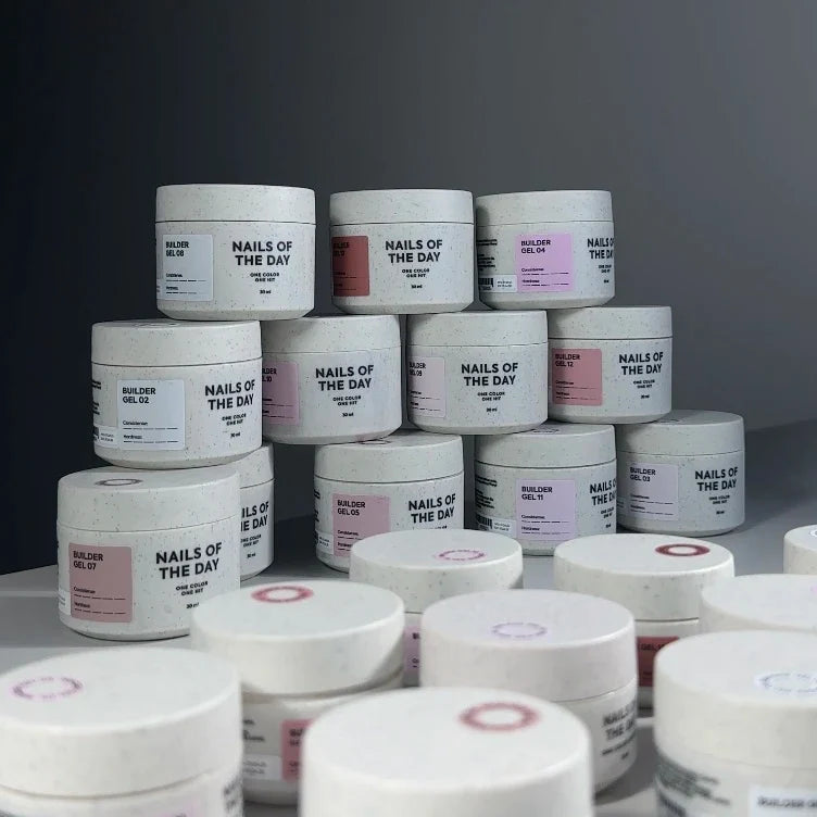 NAILSOFTHEDAY Builder Gel 08 — gel lechoso para extensiones de uñas, 15ml-30 ml