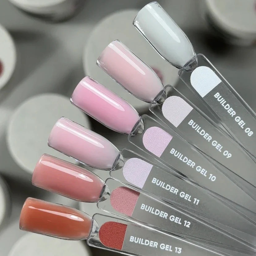 NAILSOFTHEDAY Builder Gel 09 — gel rosa lechoso para extensiones de uñas, 15ml-30 ml