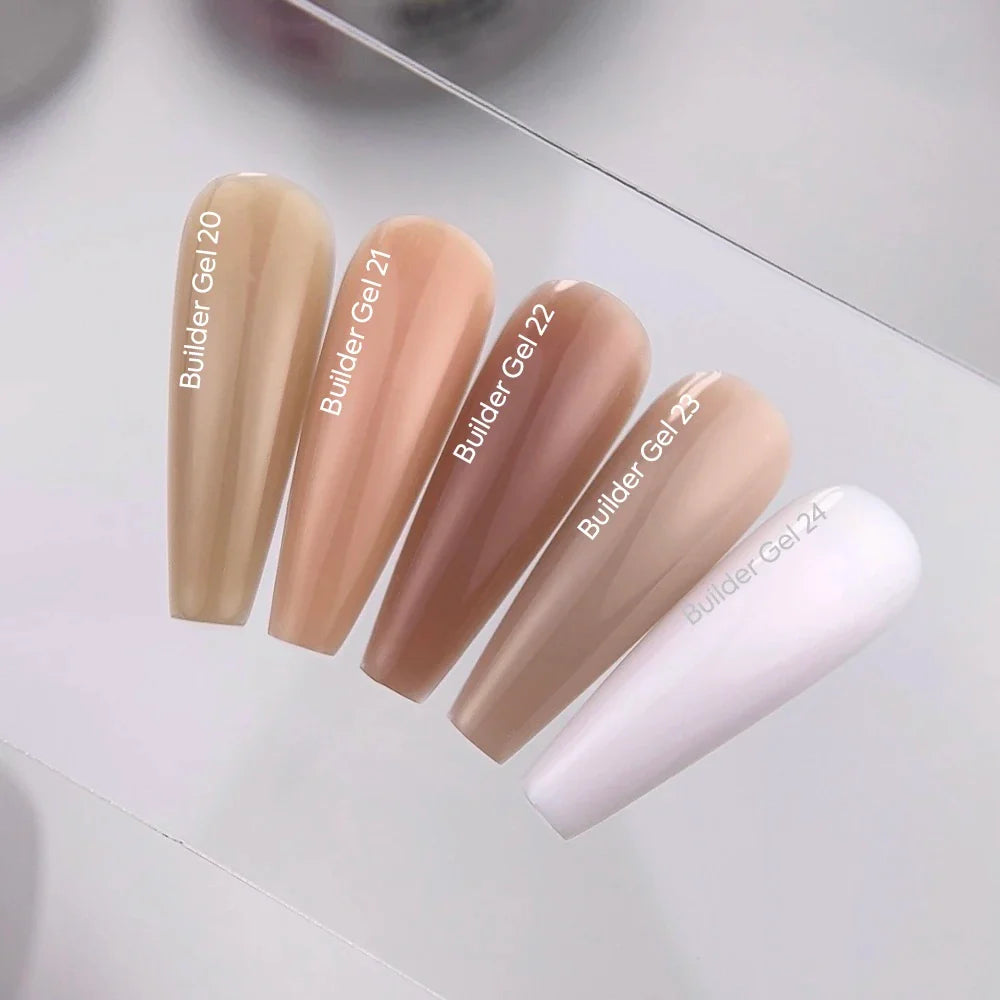 NAILSOFTHEDAY Builder Gel 23 — gel nude frío para extensión de uñas, 15 ml