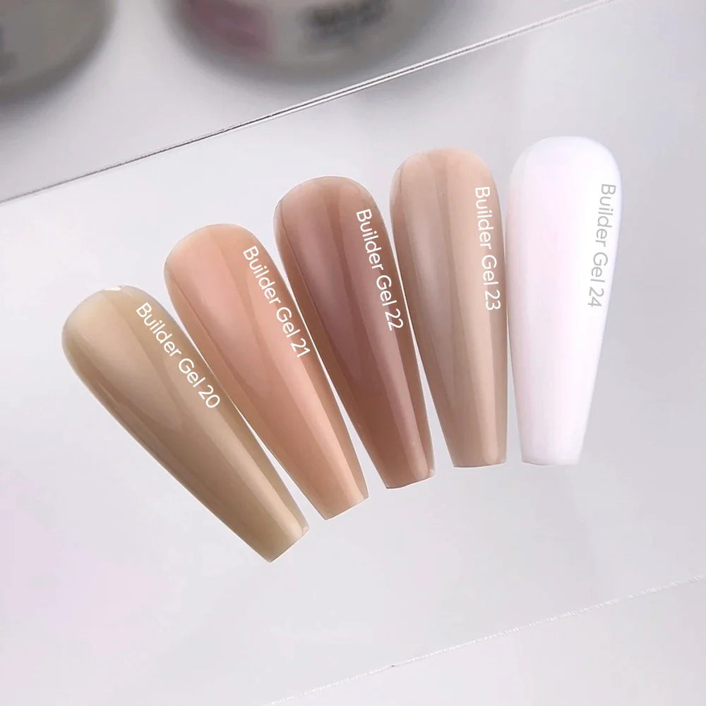 NAILSOFTHEDAY Builder Gel 23 — gel nude frío para extensión de uñas, 15 ml