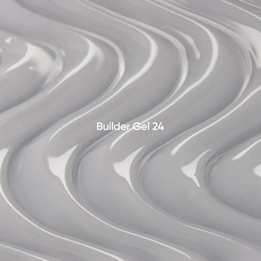 NAILSOFTHEDAY Builder Gel 24 - gel lechoso con velo rosa para extensión de uñas, 30 ml