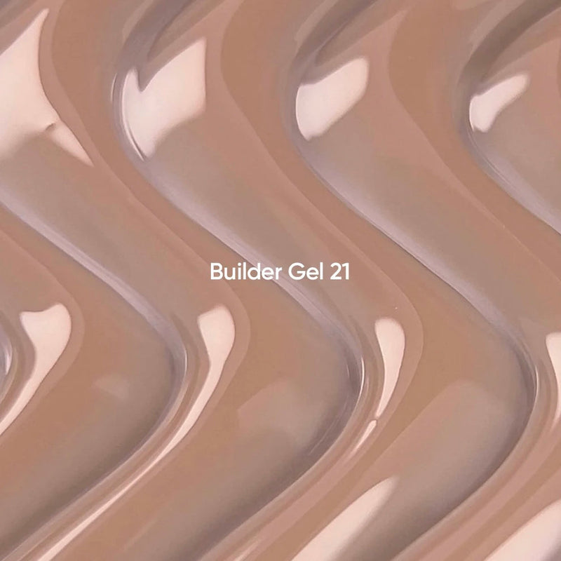 NAILSOFTHEDAY Builder Gel 21 — gel nude cálido para extensiones de uñas, 15ml/30ml