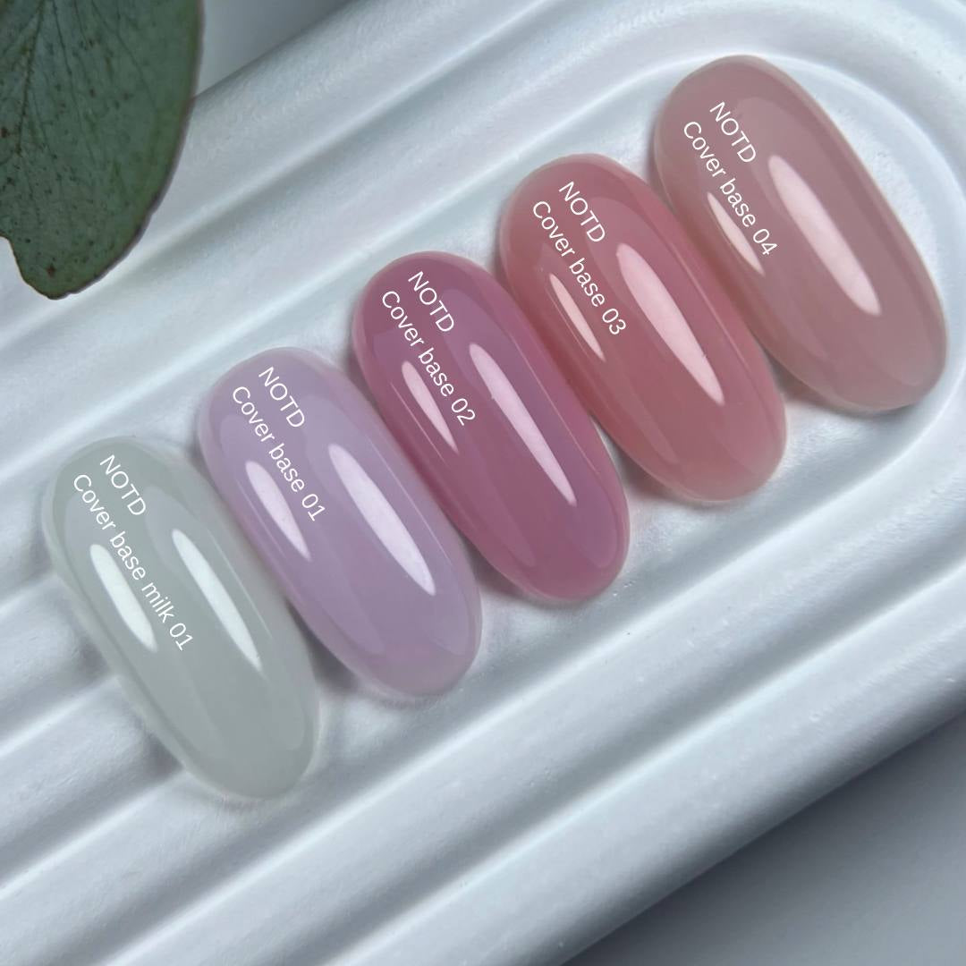 Nailsoftheday Cover base NEW Formula 05: base de camuflaje de caramelo frío para uñas, 10 ml