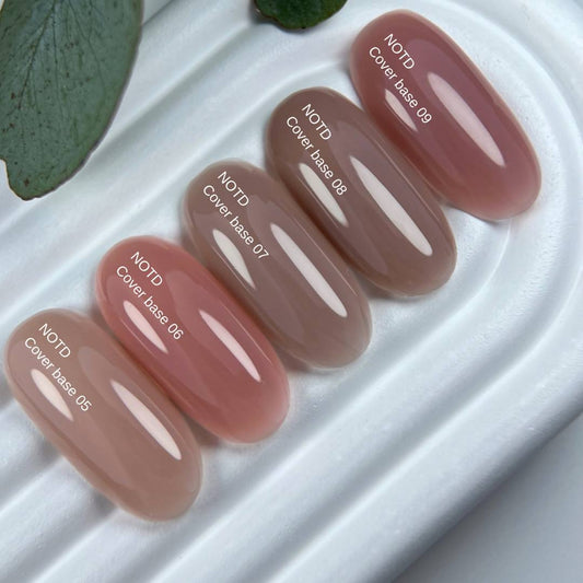 Nailsoftheday Base de cobertura NUEVA Fórmula 05 — capa base de camuflaje de caramelo frío para uñas, 30 ml