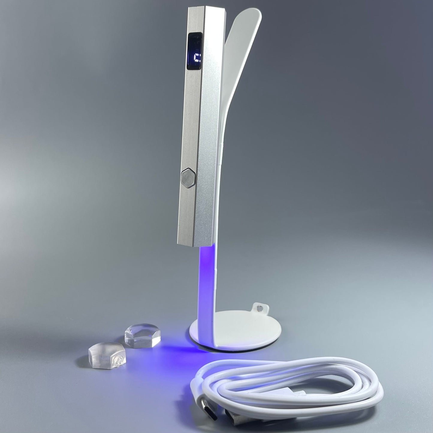 NAILSOFTHEDAY Metal lámpara  : una linterna de metal con soporte para formas superiores/inferiores