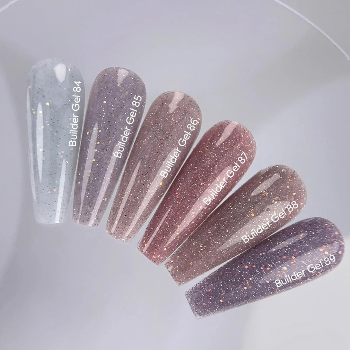NAILSOFTHEDAY Builder Gel 84 — builder gel lechoso reflectante con brillo opal, 15 ml