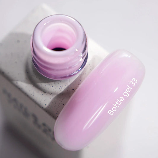 NAILSOFTHEDAY Botella gel 33 – gel fortalecedor de uñas ultrafuerte rosa claro, 10 ml