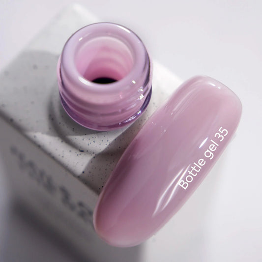NAILSOFTHEDAY Botella gel 35 – gel fortalecedor de uñas ultra fuerte de color violeta polvoriento, 10 ml