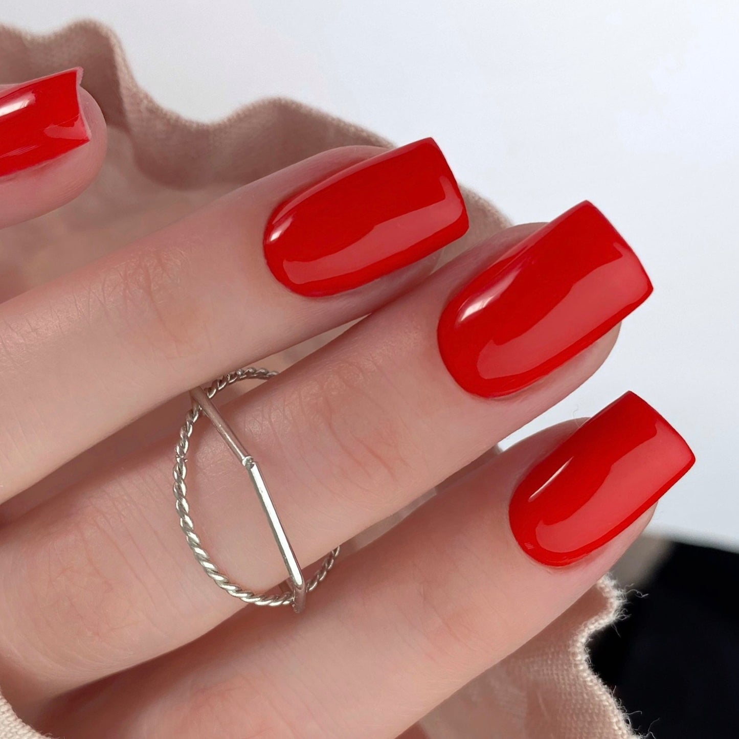 NAILSOFTHEDAY Let's Special Red: esmalte en gel rojo especial superpuesto en una capa, 10 ml