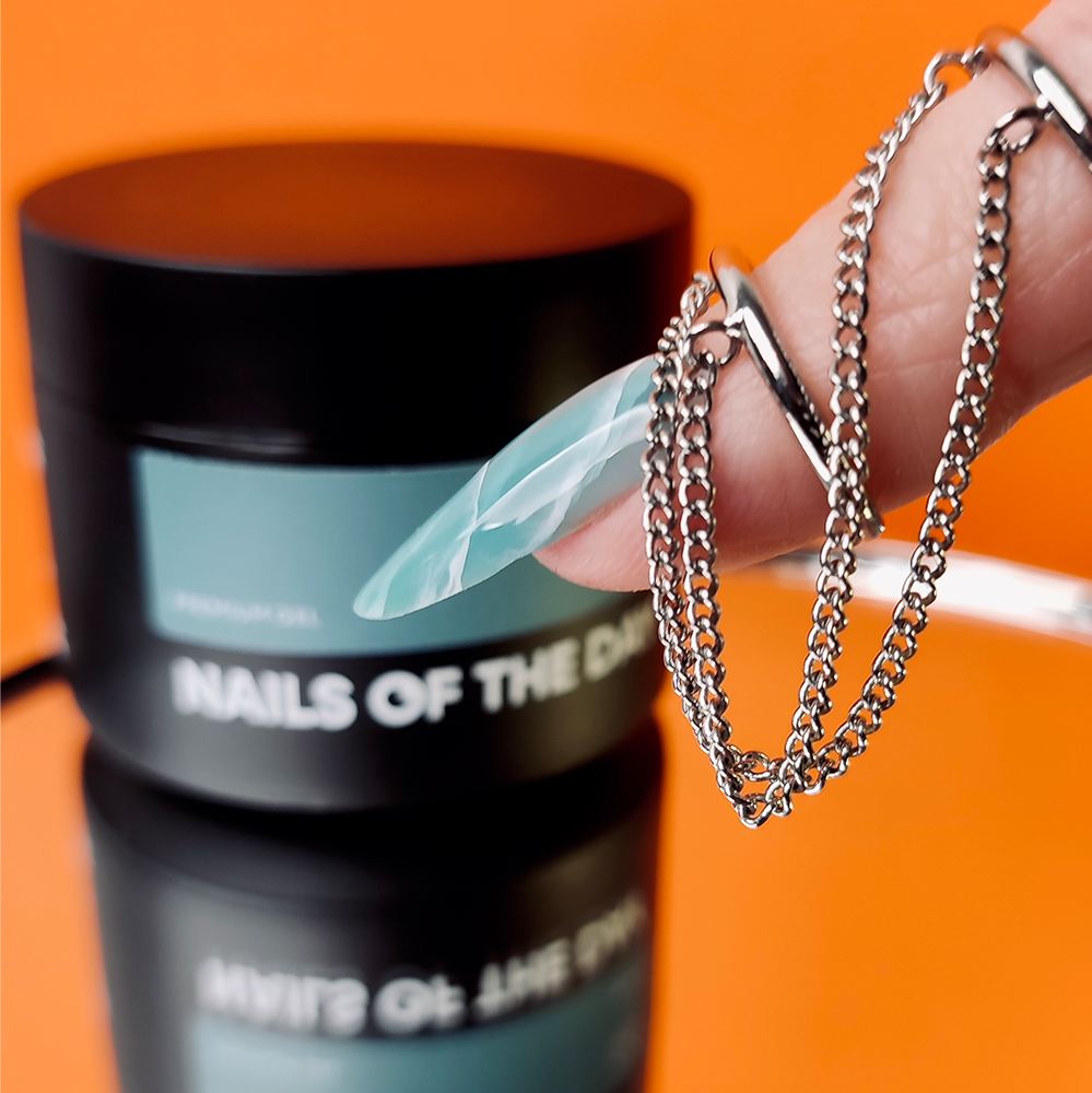 NAILSOFTHEDAY Premium gel 06 — gel de construcción turquesa, 30 ml