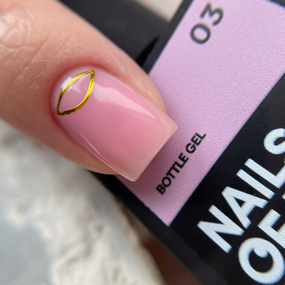 NAILSOFTHEDAY Frasco de gel 03 – gel ultrafuerte rosa claro, 10 ml