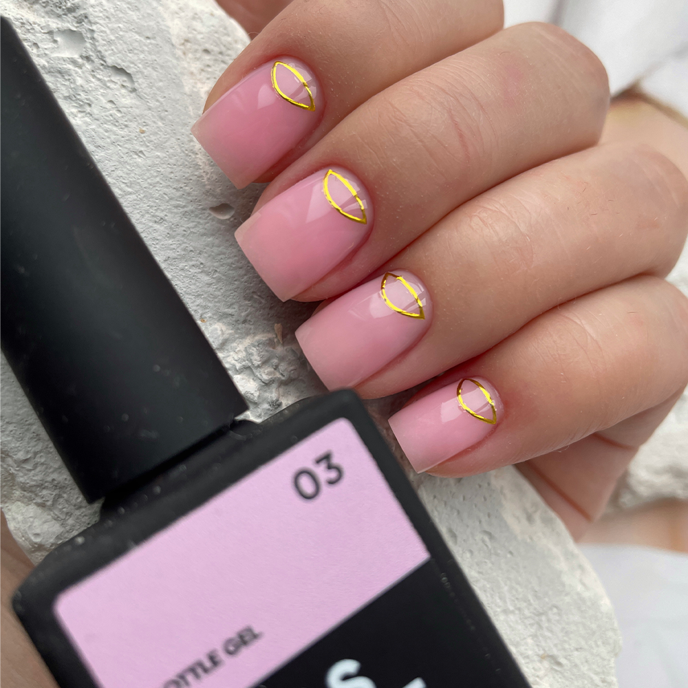 NAILSOFTHEDAY Frasco de gel 03 – gel ultrafuerte rosa claro, 10 ml