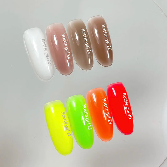 NAILSOFTHEDAY Botella gel 30 – gel fortalecedor de uñas ultra fuerte color carmesí neón, 10 ml