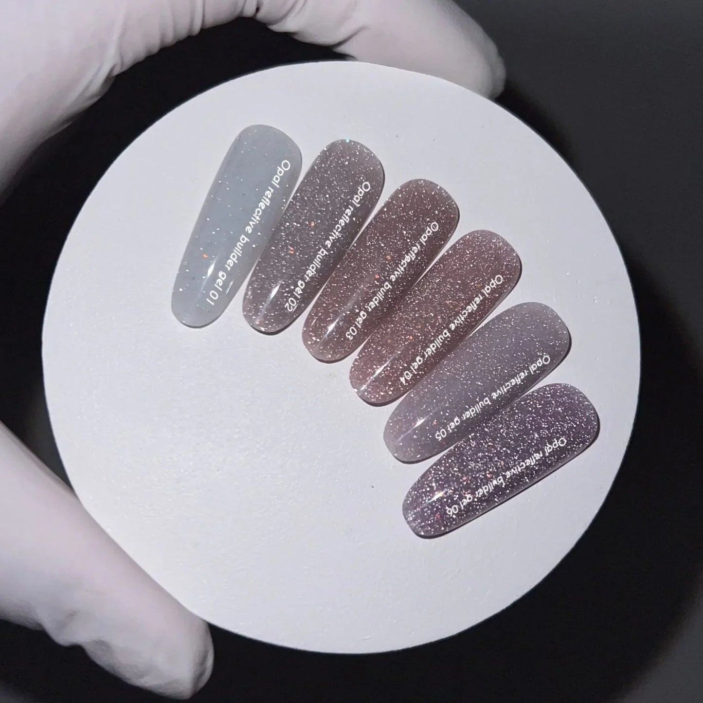 NAILSOFTHEDAY Opal gel constructor reflectante 03: gel constructor nude cálido con brillo opalino y partes reflectantes, 15 g