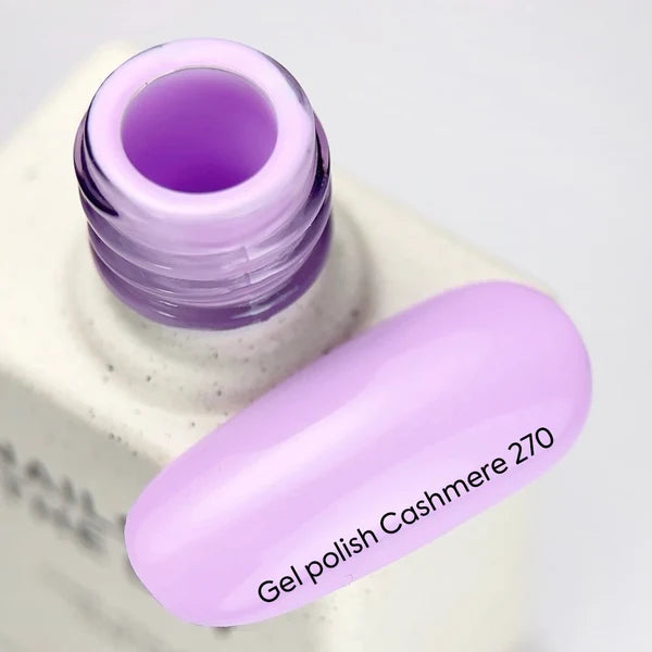 NAILSOFTHEDAY Gel Polish Cashmere 270 — esmalte semipermanente lila pastel con cobertura en una capa, 10 ml