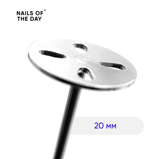 NAILSOFTHEDAY “Disco de pedicura” — disco de pedicura de marca con gotas, 20 mm