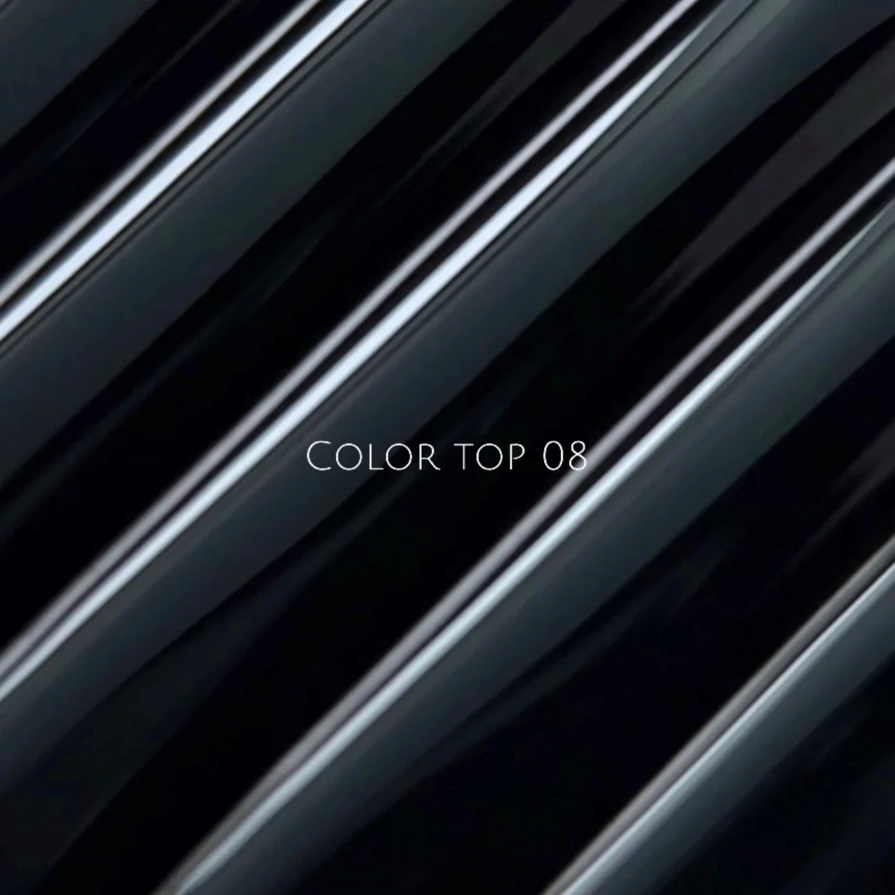 NAILSOFTHEDAY Color top 08 — top negro intenso sin capa pegajosa para uñas, 10 ml