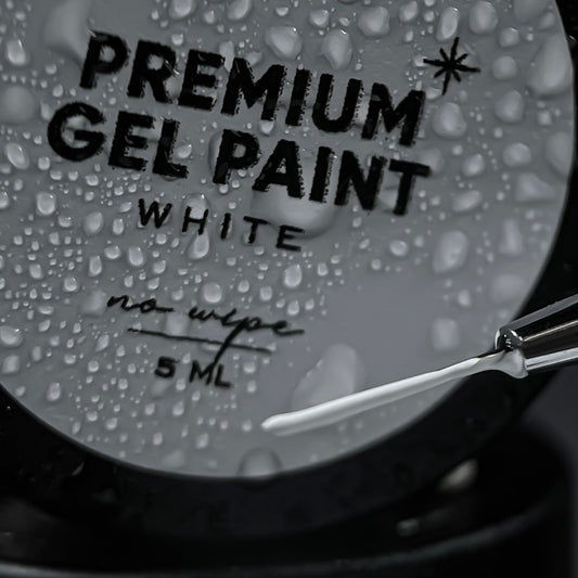 NAILSOFTHEDAY Pintura en gel premium Blanca sin limpiar, pintura en gel sin capa pegajosa, 5 ml