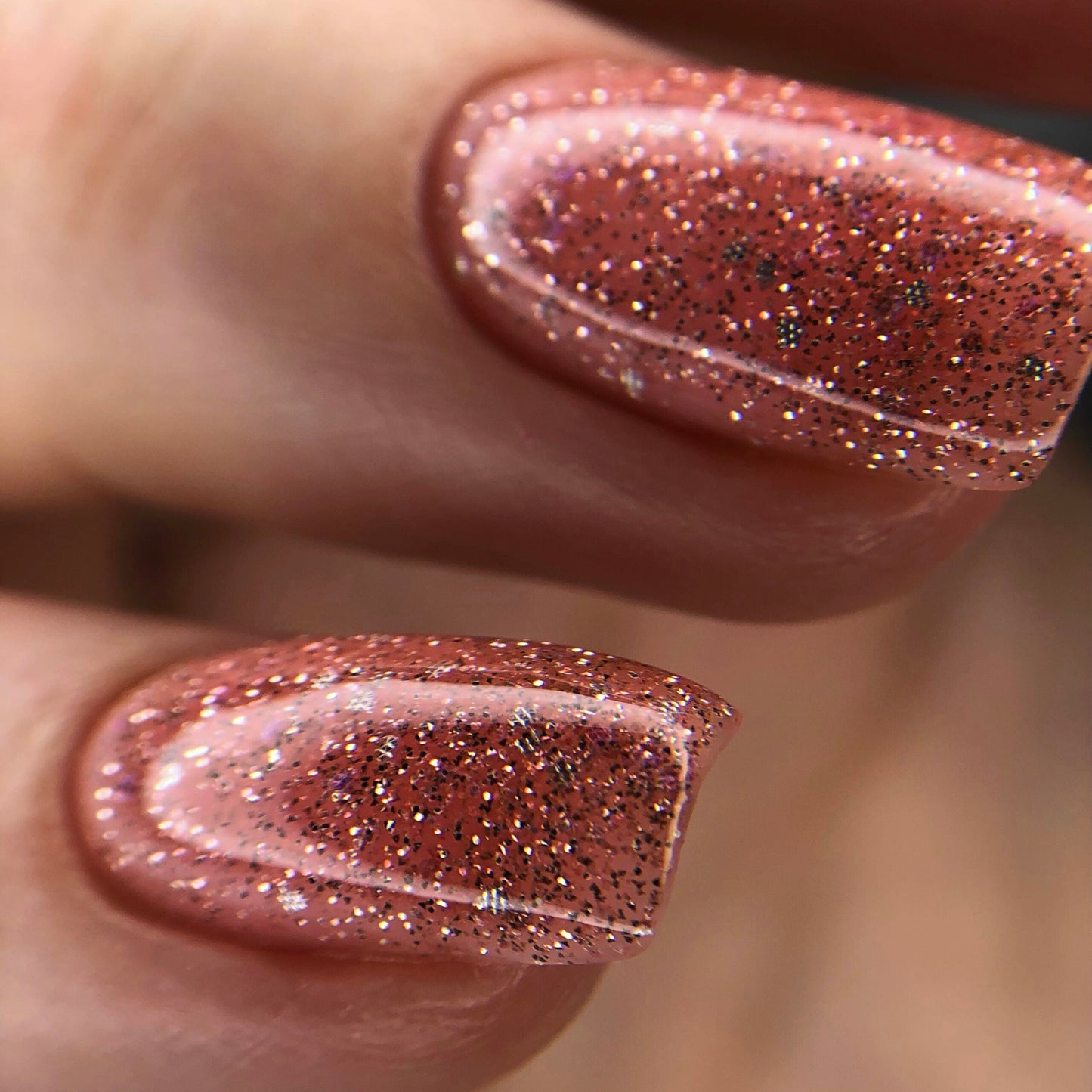 NAILSOFTHENIGHT Base reflectante 08 - base reflectante de camuflaje con brillo (melocotón), 10 ml