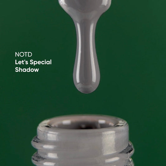 NAILSOFTHEDAY Let's Special Shadow - esmalte de uñas en gel gris claro que cubre una capa, 10 ml