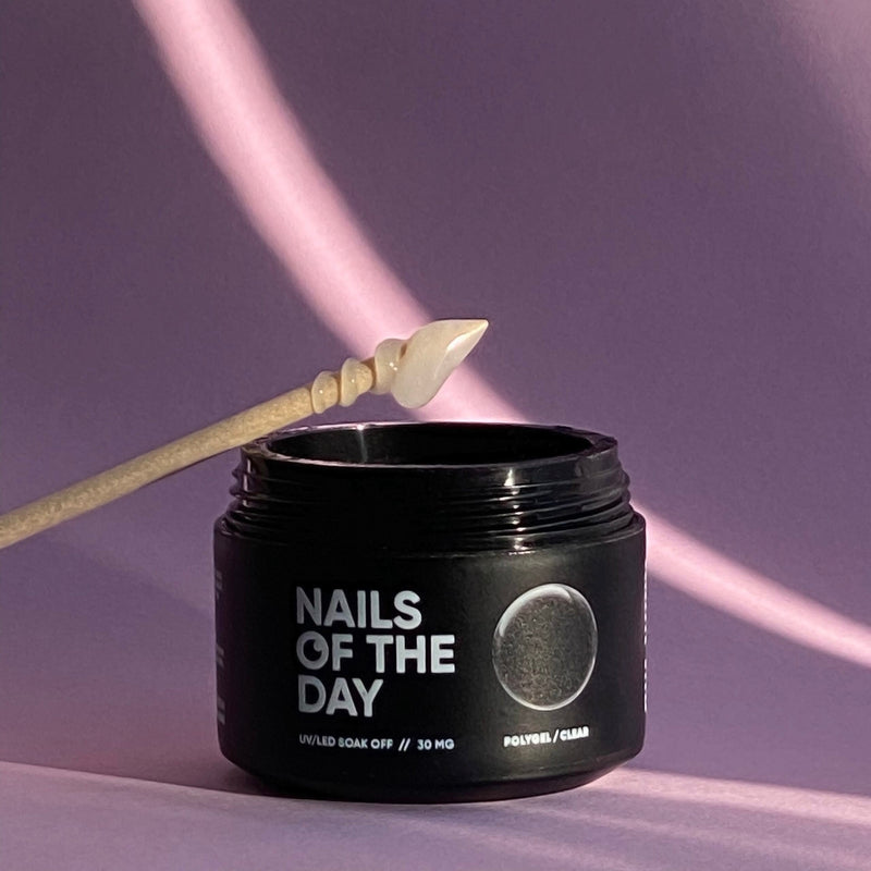 NAILSOFTHEDAY Polygel Clear— Polygel de grano fino, transparente 30 g
