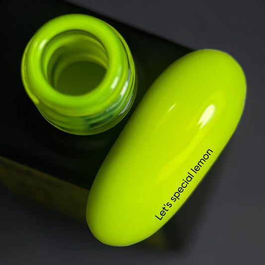 NAILSOFTHEDAY Let's Special Lemon: un esmalte en gel especial de limón neón que se superpone en una capa, 10 ml