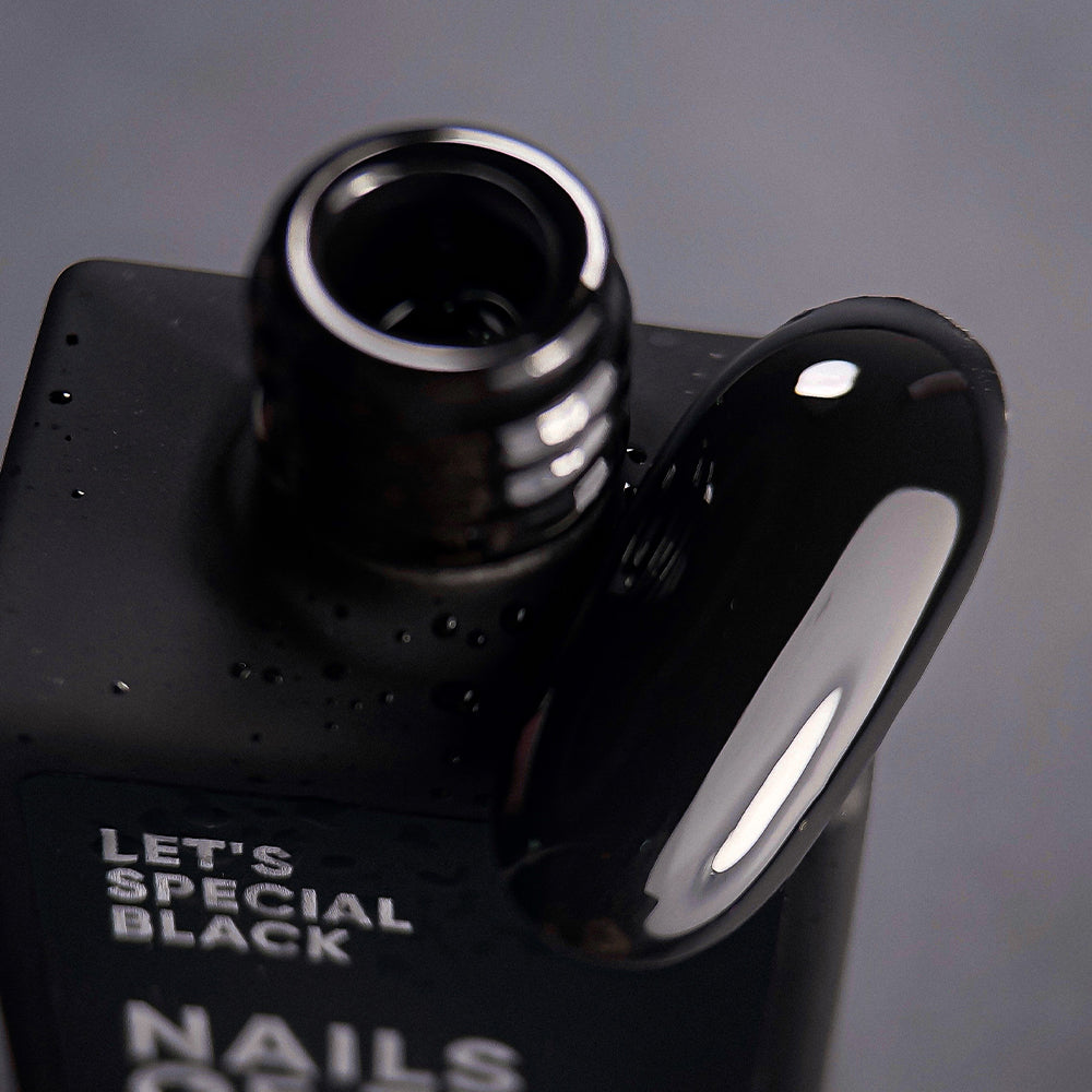 NAILSOFTHEDAY Let's Special Black: esmalte en gel especial negro superpuesto en una capa, 10 ml