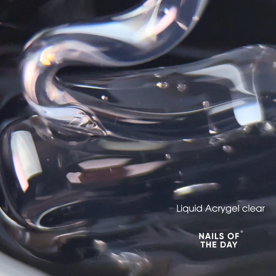 NAILSOFTHEDAY Liquid Acrygel clear — Acrygel líquido transparente de nueva fórmula para uñas, 15 ml