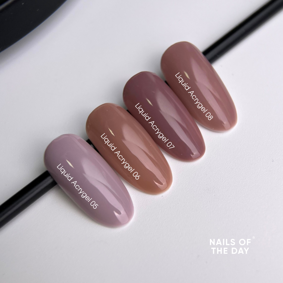NAILSOFTHEDAY Liquid Acrygel 06 — Acrygel líquido nude cálido de nueva fórmula para uñas, 15 ml