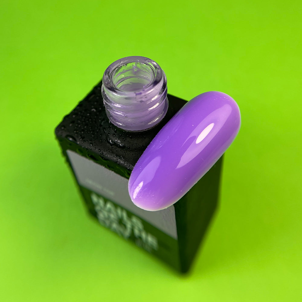 NAILSOFTHEDAY Neon top 02 – top morado lechoso sin capa pegajosa para uñas, 10 ml