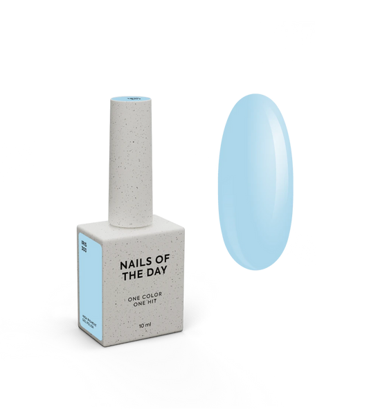 NAILSOFTHEDAY Gel Polish Iris — esmalte semipermanente azul cielo, cubre en una sola capa, 10 ml.