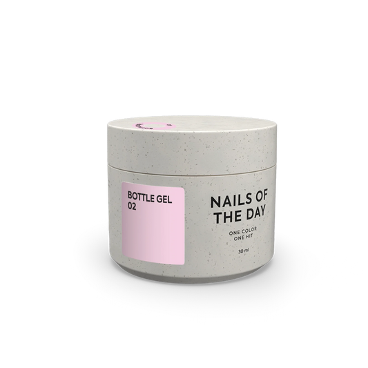 NAILSOFTHEDAY Botella gel 02 – gel súper fuerte (rosa pálido), 30 ml