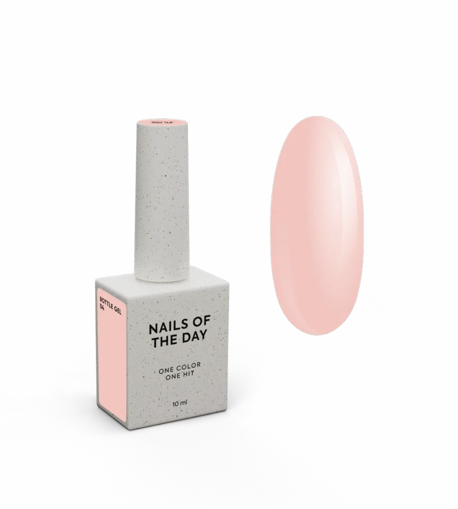 NAILSOFTHEDAY Frasco de gel 04 – gel ultrafuerte (beige leche), 10 ml