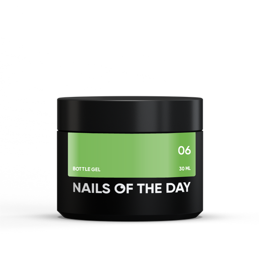 NAILSOFTHEDAY Botella de gel 06 – gel súper fuerte (verde claro), 30 ml