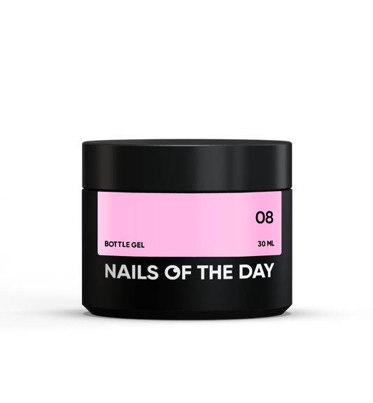 NAILSOFTHEDAY Botella gel 08 – gel ultra fuerte MISMA botella legendaria, 30 ml
