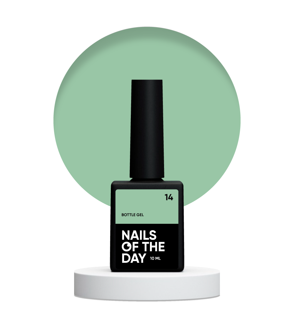 NAILSOFTHEDAY Botella de gel 14 — gel de uñas ultrafuerte, 10 ml