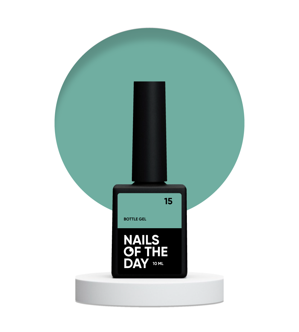 NAILSOFTHEDAY Botella gel 15 — gel ultrafuerte para uñas, 10 ml