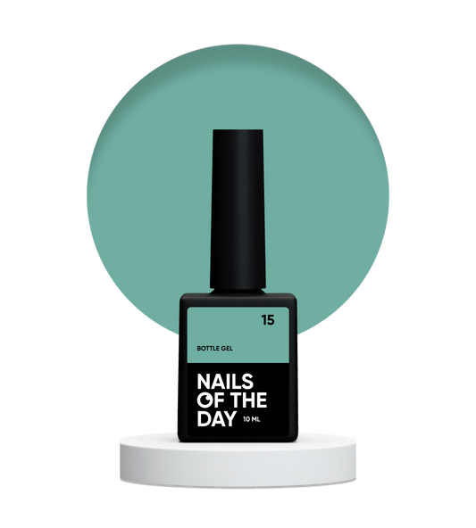 NAILSOFTHEDAY Botella gel 15 — gel ultrafuerte para uñas, 10 ml