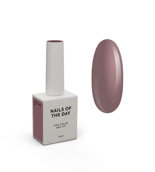 NAILSOFTHEDAY Botella de gel 26 – gel fortalecedor de uñas ultrafuerte beige más cálido, 10 ml
