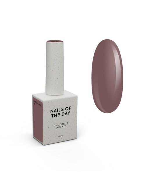 NAILSOFTHEDAY Bottle Gel 36 – gel ultraresistente nude con un matiz lila para el refuerzo de uñas, 10 ml
