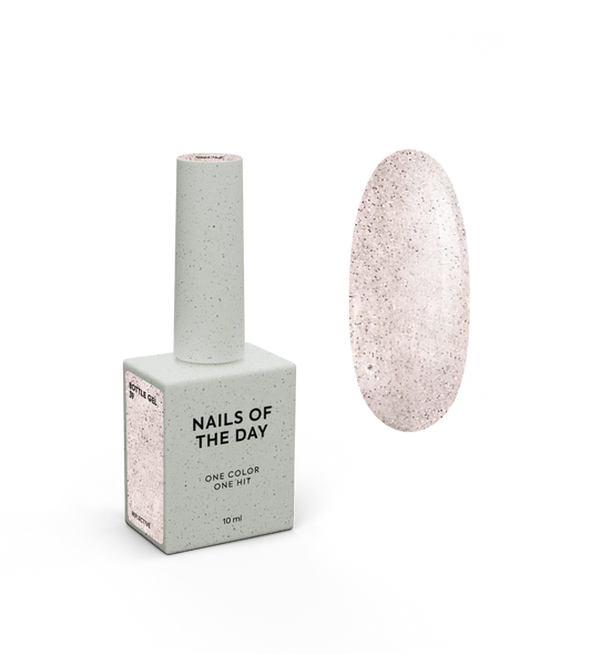 NAILSOFTHEDAY Botella gel 39 – gel fortalecedor de uñas ultrafuerte que refleja la luz nude, 10 ml