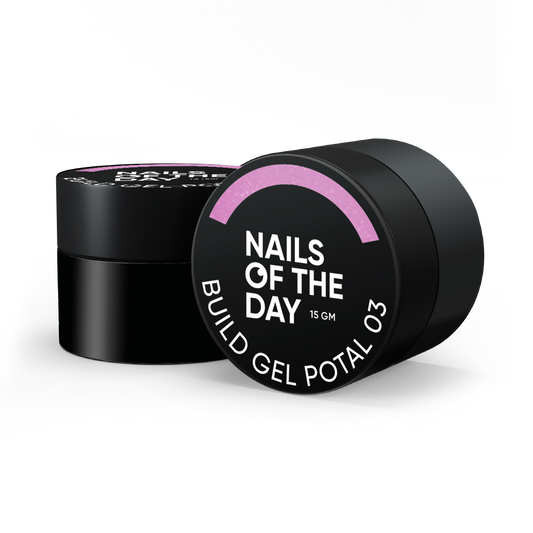 NAILSOFTHEDAY Build gel Potal 03 — gel de construcción rosa con potal para uñas, 15 ml