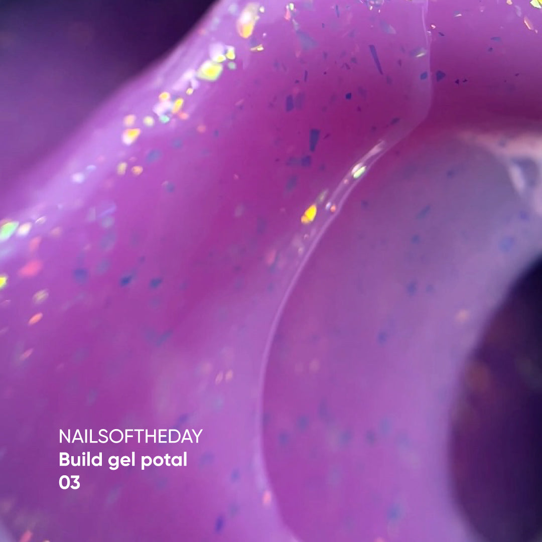 NAILSOFTHEDAY Build gel Potal 03 — gel de construcción rosa con potal para uñas, 15 ml