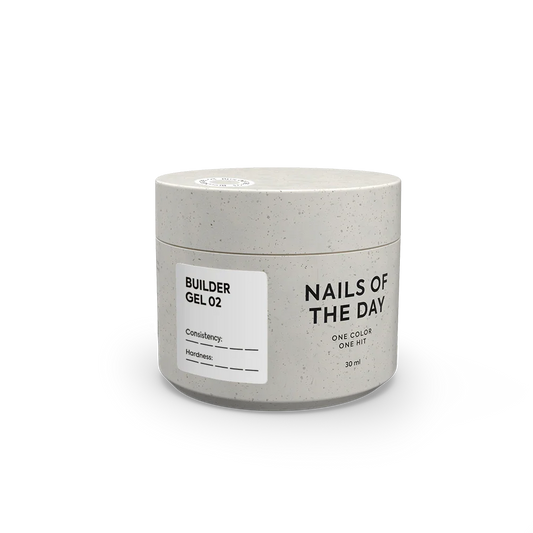 NAILSOFTHEDAY Builder Gel 02 - gel de leche blanca para extensión de uñas, 30 ml