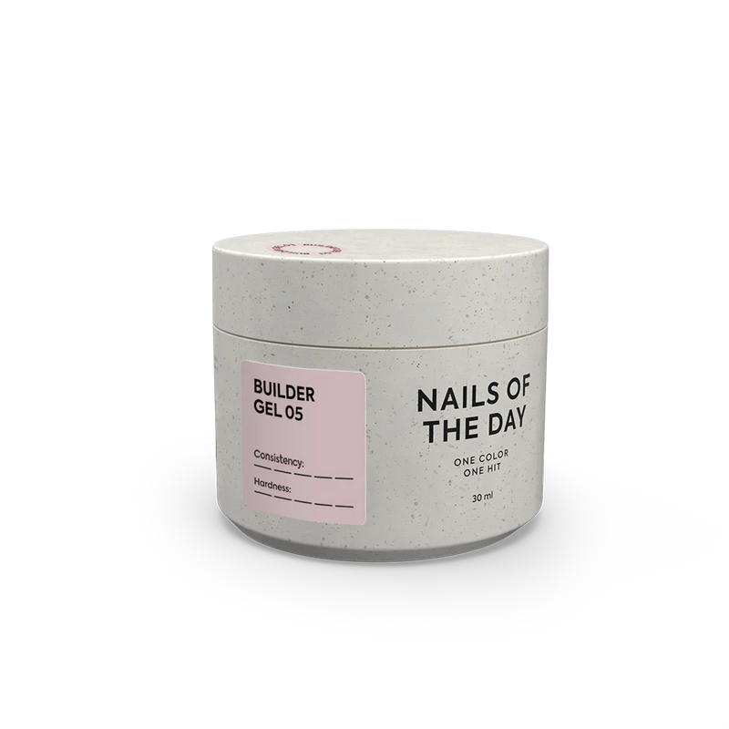 NAILSOFTHEDAY Builder Gel 05 — gel nude para extensiones de uñas, 15ml-30 ml