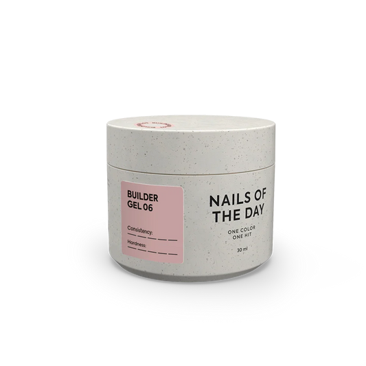 NAILSOFTHEDAY Builder Gel 06 - gel de extensión de uñas marrón claro, 30 ml