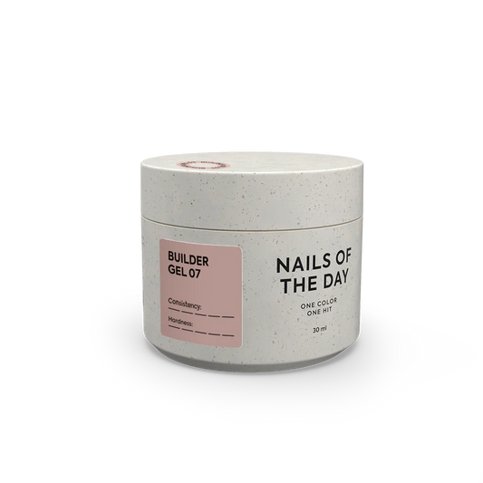 NAILSOFTHEDAY Builder Gel 07 — gel de extensión de uñas marrón, 30 ml