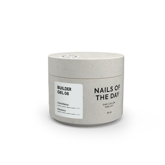 NAILSOFTHEDAY Builder Gel 08 - gel de leche para extensión de uñas, 30 ml
