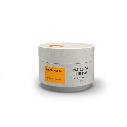 NAILSOFTHEDAY Builder gel 44 — gel de extensión de uñas naranja, 15 ml